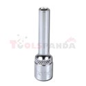 Socket 12-point 1/4", metric size: 7mm, socket type: long, length 50mm