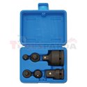 Set of adapters, 6 pcs, socket / Drive: 1/2, 1/4, 3/4, 3/8", impact adaptor(s), inch size: 1/2 3/4 3/8 inch.