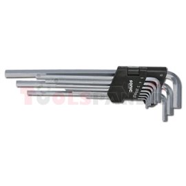 Set of key wrenches, 10 pcs, HEX key wrench(es) HEX wrench/es, hEX size: 1,27/1,5/2/2,5/3/4/5/6/8/10,