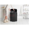 Кош за смет Brabantia Bo Pedal 2x30L, Matt Black