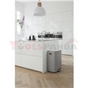 Кош за смет Brabantia Bo Pedal 2x30L, Mineral Concrete Grey