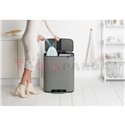 Кош за смет Brabantia Bo Pedal 2x30L, Mineral Concrete Grey