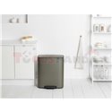 Кош за смет Brabantia Bo Pedal 60L, Platinum