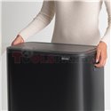 Кош за смет Brabantia Bo Touch 2x30L, Matt Black