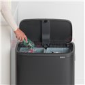 Кош за смет Brabantia Bo Touch 2x30L, Matt Black