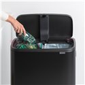 Кош за смет Brabantia Bo Touch Hi 2x30L, Matt Black