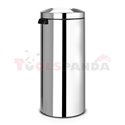 Кош за смет Brabantia Flame Guard 30L, Brilliant Steel