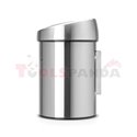 Кош за смет Brabantia Touch Bin 3L, Matt Steel Fingerprint Proof