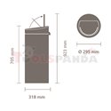 Кош за смет Brabantia Touch Bin New 30L, Matt Black