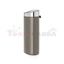 Кош за смет Brabantia Touch Bin New 40L, Platinum, капак металик