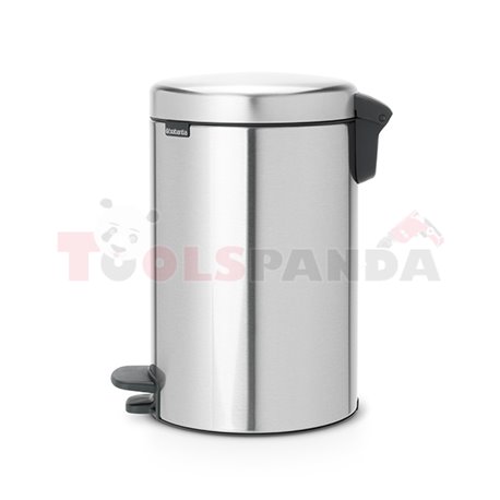 Кош за смет с педал Brabantia NewIcon 12L, Matt Steel Fingerprint Proof