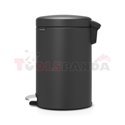 Кош за смет с педал Brabantia NewIcon 12L, Mineral Infinite Grey