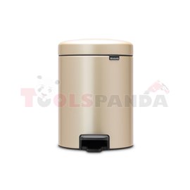 Кош за смет с педал Brabantia NewIcon 5L, Champagne