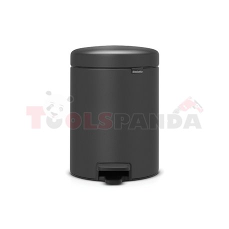 Кош за смет с педал Brabantia NewIcon 5L, Mineral Infinite Grey