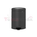 Кош за смет с педал Brabantia NewIcon 5L, Mineral Infinite Grey