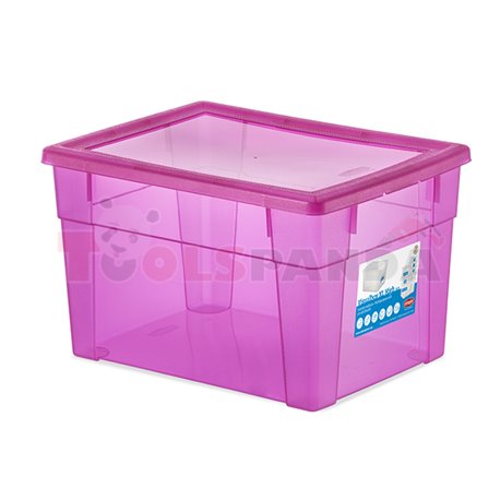 Универсална кутия Stefanplast Visual Box XL High, 15L, розова
