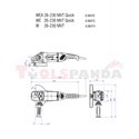 Ъглошлайф 230mm 2600W METABO WEA 26-230 MVT Quick
