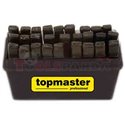 Букви хром 1.5x12.5мм. 27 бр. к-т | Topmaster Pro