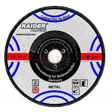 Диск за рязане на метал ø115х1.6х22.2мм. | RAIDER