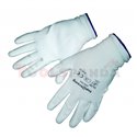 Ръкавици топени в полиуретан бели, р-р 10 | TopStrong
