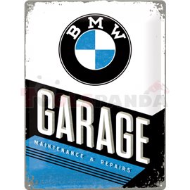 Табела ретро метална BMW Garage /XL/ 30x40см.