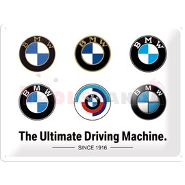 Табела ретро метална BMW Logo Evolution /XL/ 30x40см.