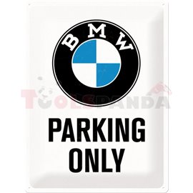 Табела ретро метална BMW Parking /XL/ 30x40см.