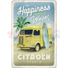 Табела ретро метална CITROEN Happiness Waves /L/ 20x30см.
