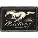 Табела ретро метална Logo Ford Mustang /L/ 20x30см.