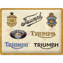 Табела ретро метална TRIUMPH Logo Evolution /XL/ 30x40см.
