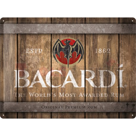 Табела ретро метална BACARDI Logo /XL/ 30x40см.