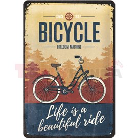 Табела ретро метална Bicycle freedom /L/ 20x30см.