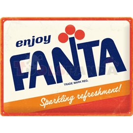 Табела ретро метална Fanta Logo /XL/ 30x40см.