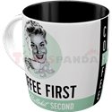 Чаша ретро Coffee first 0.33 Л.