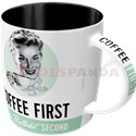 Чаша ретро Coffee first 0.33 Л.