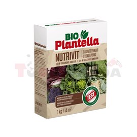 Гранулиран тор Bio Plantella NUTRIVIT за салатни и листни зеленчуци 1 кг.