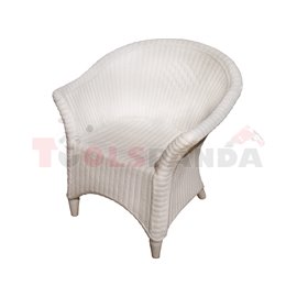 Ратанов градински стол бял | РТ-Plastic