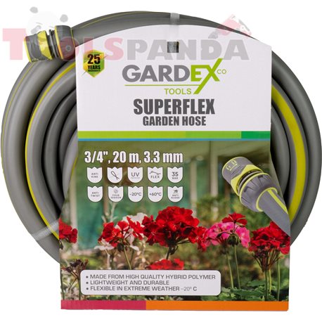 Маркуч градински SUPERFLEX 3/4", 20m, 3.3 мм.