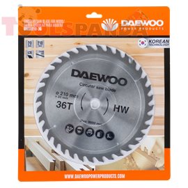 Диск за ръчен циркуляр, за дърво, 210х20х36Т | DAEWOO