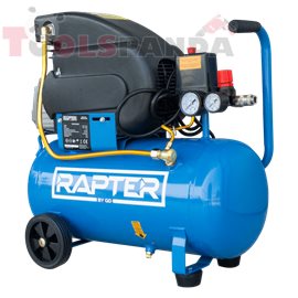 Компресор бутален 24L, 2HP/1.5 kW /RRHQ AC24D/директно куплиране | Rapter
