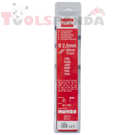 Електрод рутилов D. 2,5 мм. 15 бр., блистер | TELWIN