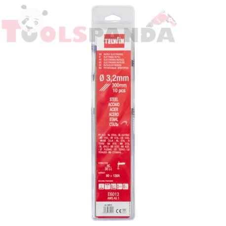 Електрод рутилов D. 3.2 мм. 10 бр., блистер | TELWIN