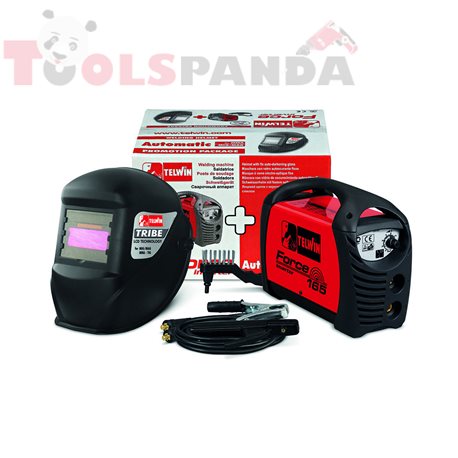 Заваръчен апарат инвертор FORCE 165 + ACX + фотосоларен заваръчен шлем | TELWIN