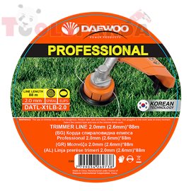 Корда спираловидна елипса Professional 2.0мм. (2.6мм.)*88m | DAEWOO