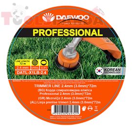 Корда спираловидна елипса Professional 2.4мм. (3.0мм.)*72m | DAEWOO