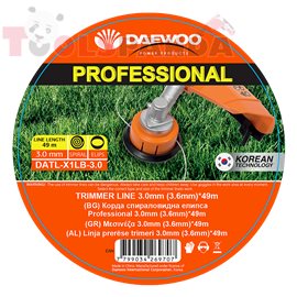 Корда спираловидна елипса Professional 3.0мм. (3.6мм.)*49m | DAEWOO