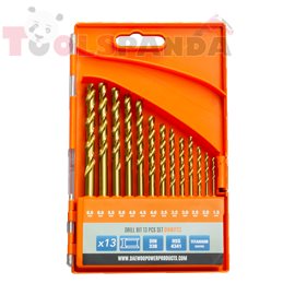 Свредла за метал с титаниево покритие к-кт 13 бр. | DAEWOO