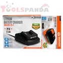 Зарядна станция U-FORCE 21V, 2.5Ah + Батерия U-FORCE 20V, 6.0Ah | DAEWOO