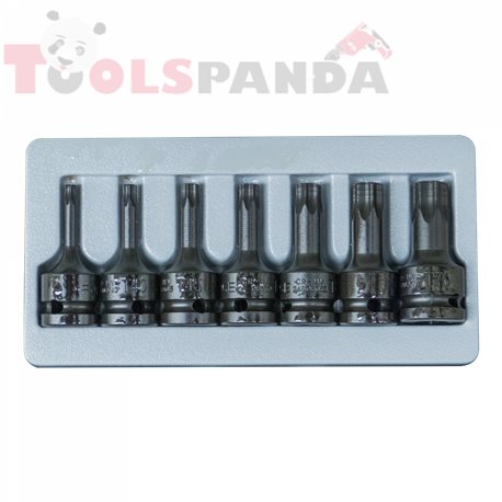 Вложки 1/2" ударни комплект (Т30-Т70) 7 част | FORCE Tools
