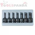 Вложки 1/2" ударни комплект (Т30-Т70) 7 част | FORCE Tools
